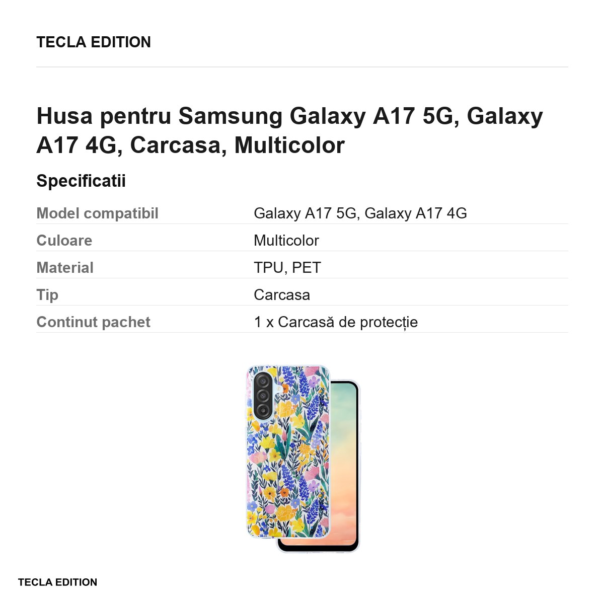 Husa Glow Glam rustic pentru Samsung Galaxy A17 5G, Galaxy A17 4G, Carcasa, Multicolor [2]