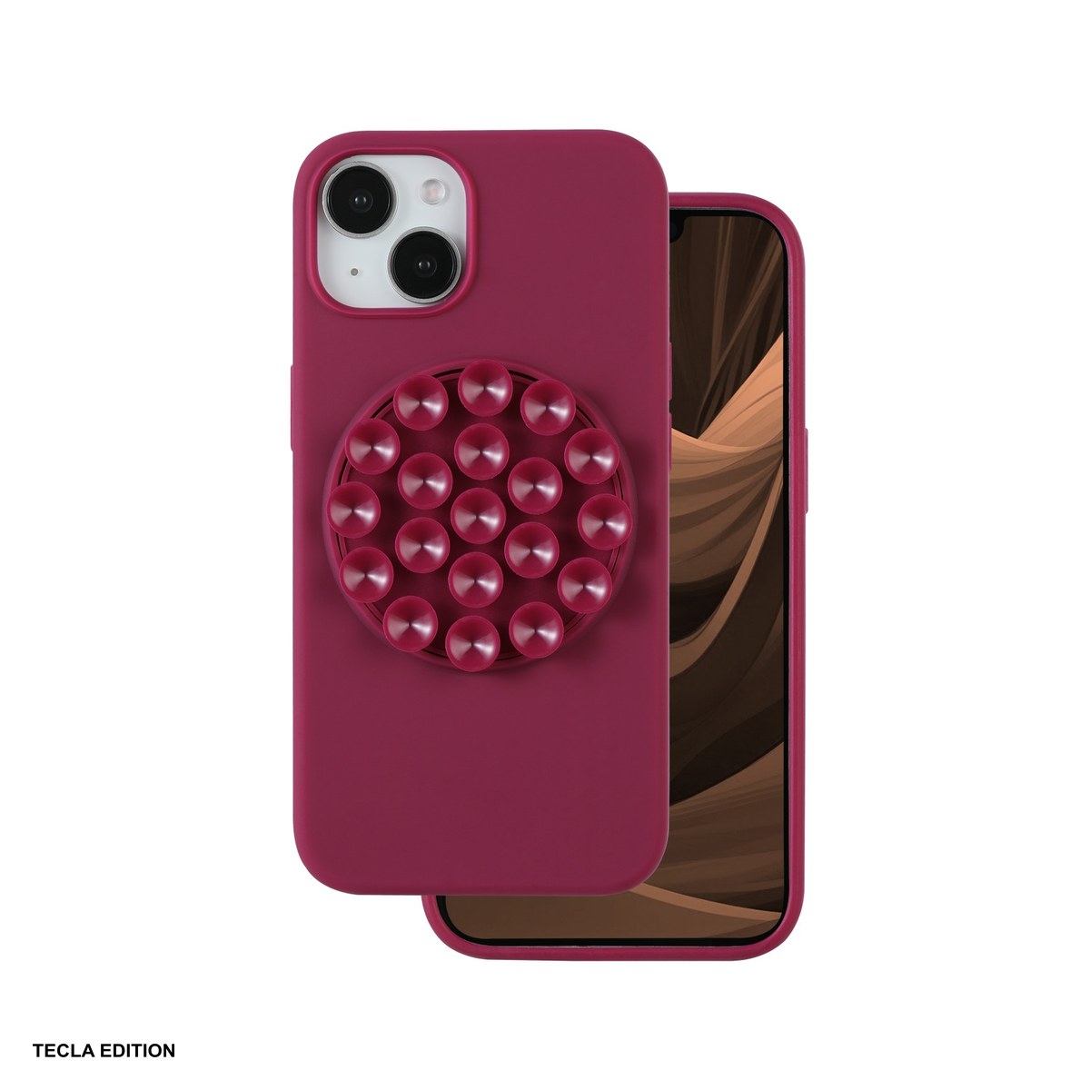 Huse si protectii smartphone - Husa Silicone Stick maroon pentru Apple iPhone 13, Carcasa, Visiniu