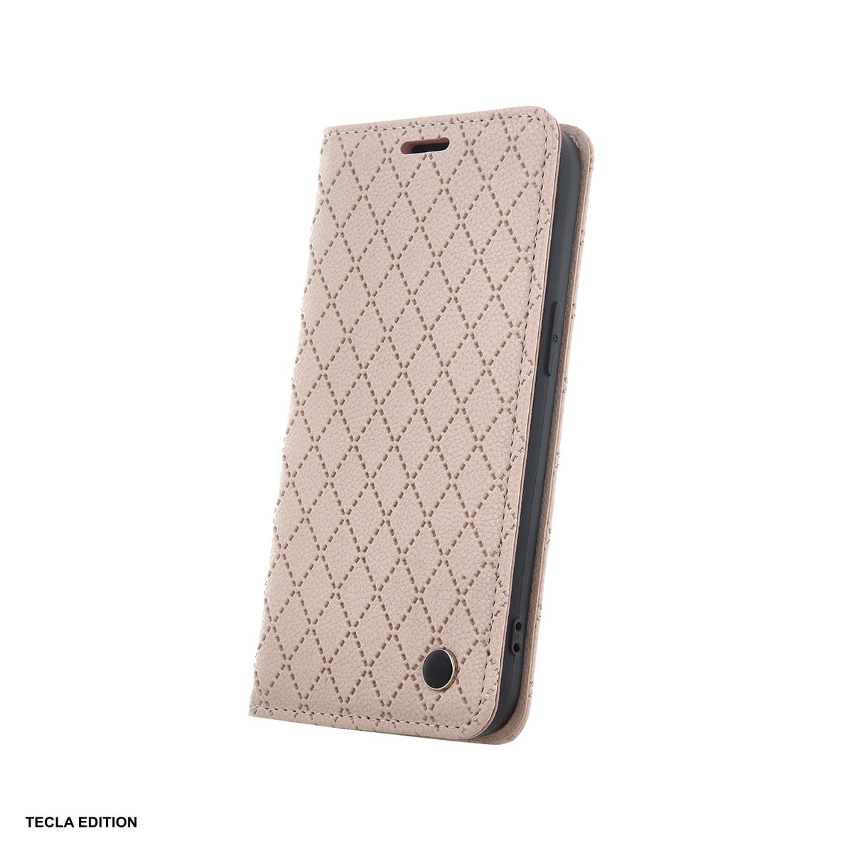 Huse si protectii pentru Xiaomi Redmi 15C 5G EU - Husa Smart Caro pentru Xiaomi Redmi 15C 5G EU, Redmi 15C 4G EU, tip carte cu inchidere magnetica, Bej