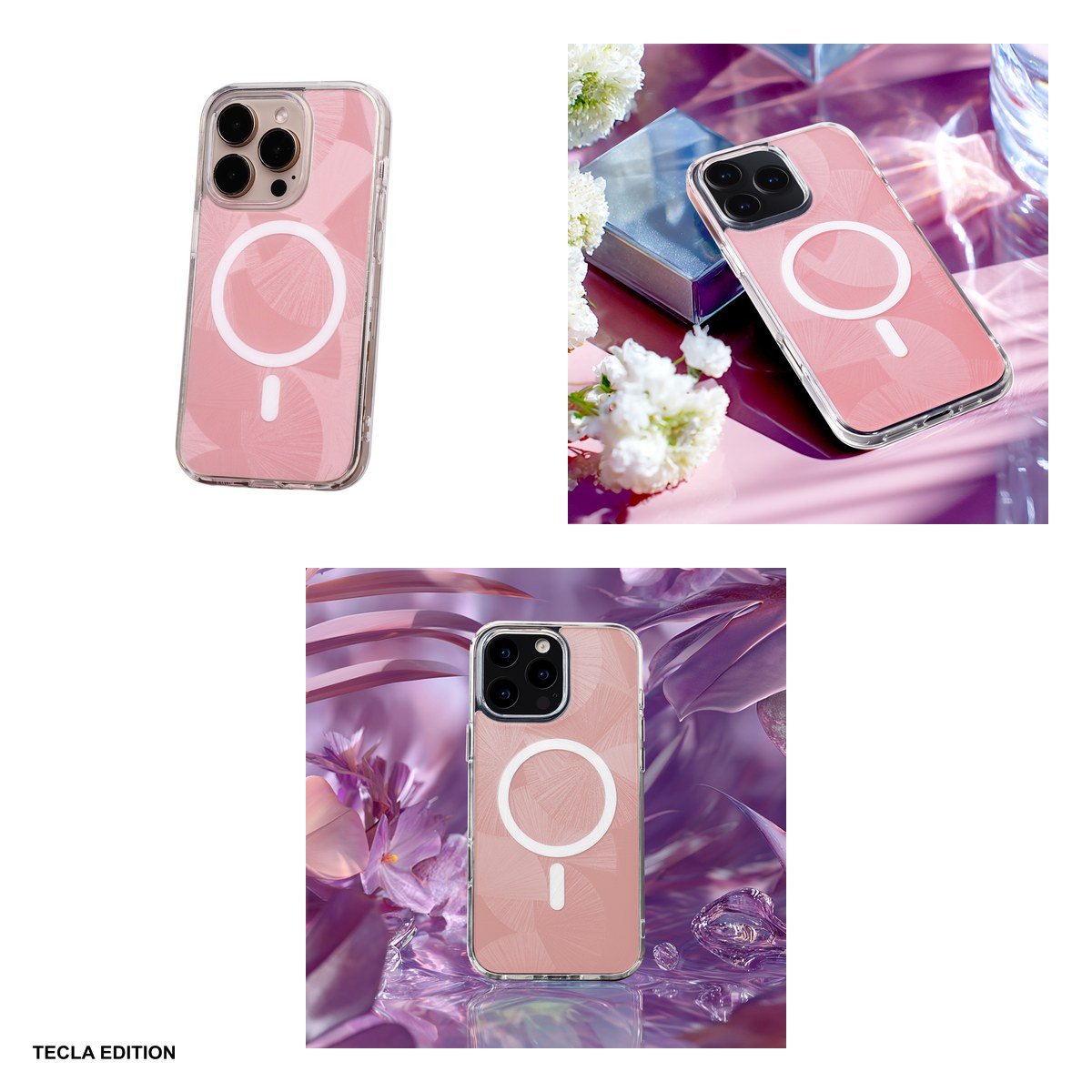Husa Flash Mag pentru Apple iPhone 14 Pro, Carcasa magnetica, Roz [3]