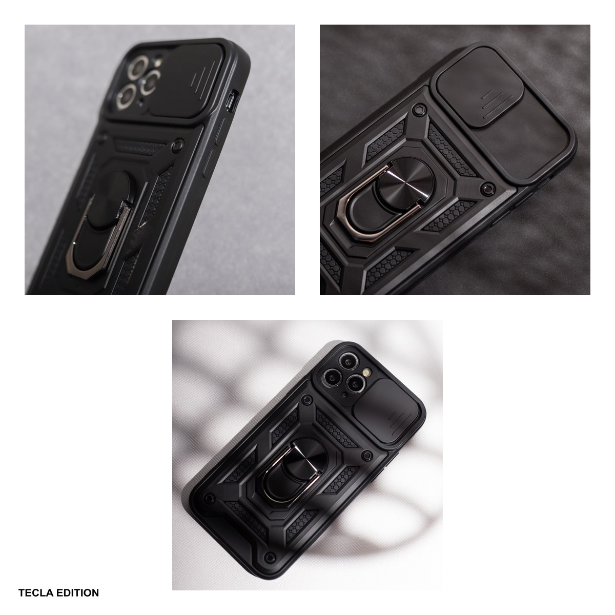 Husa Defender Slide pentru Samsung Galaxy S26 Ultra, Carcasa magnetica, Negru [4]