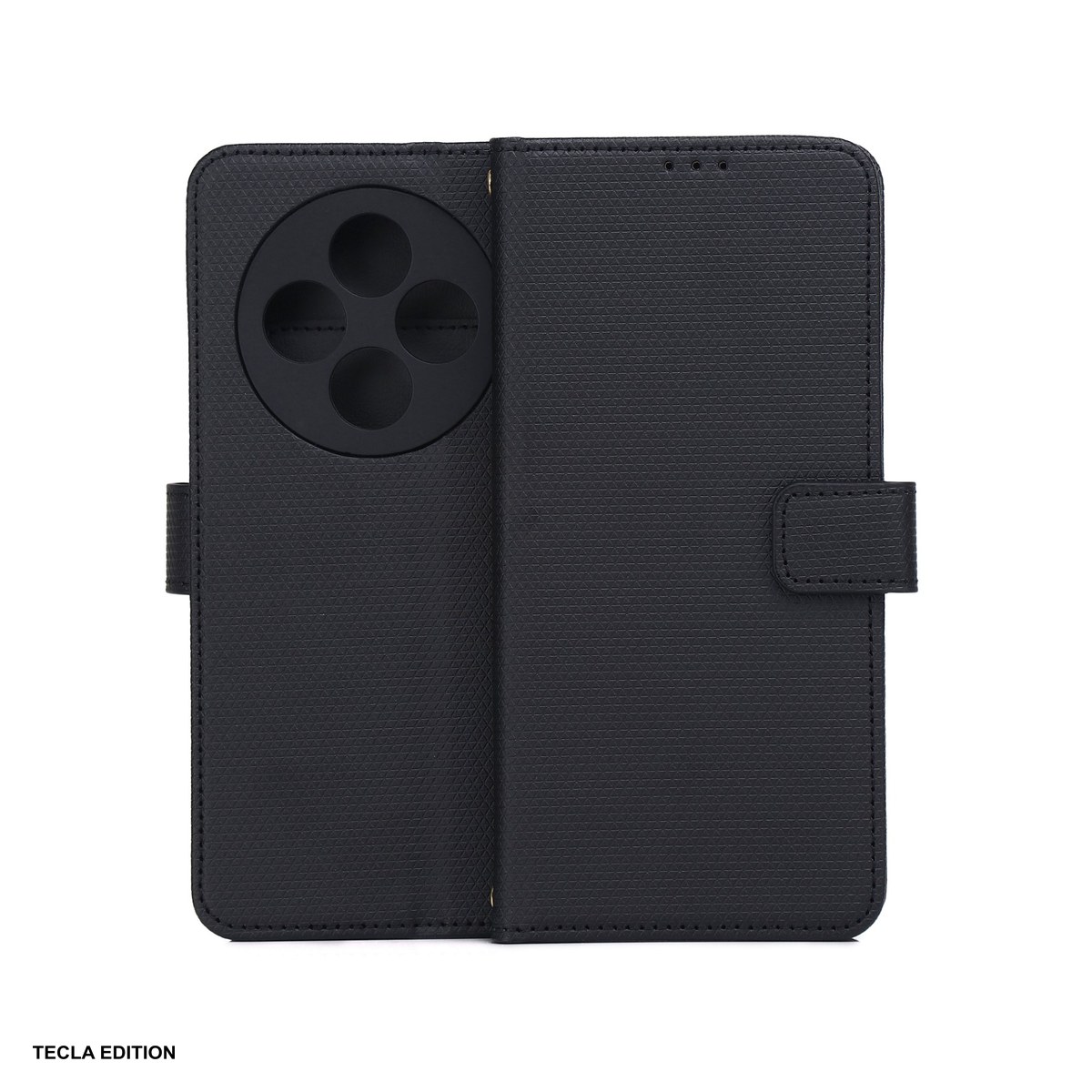 Huse si protectii pentru Xiaomi Redmi 14C 5G - Husa Smart Triangle pentru Xiaomi Redmi 14C 5G, Redmi 14C 4G, tip carte, Negru