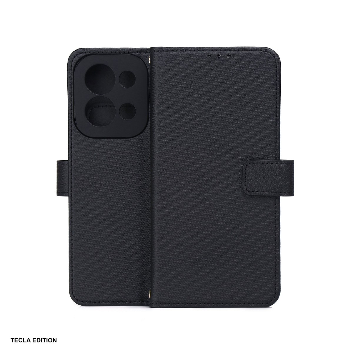 Huse si protectii pentru Xiaomi Redmi 15C 5G EU - Husa Smart Triangle pentru Xiaomi Redmi 15C 5G EU, Redmi 15C 4G EU, tip carte, Negru