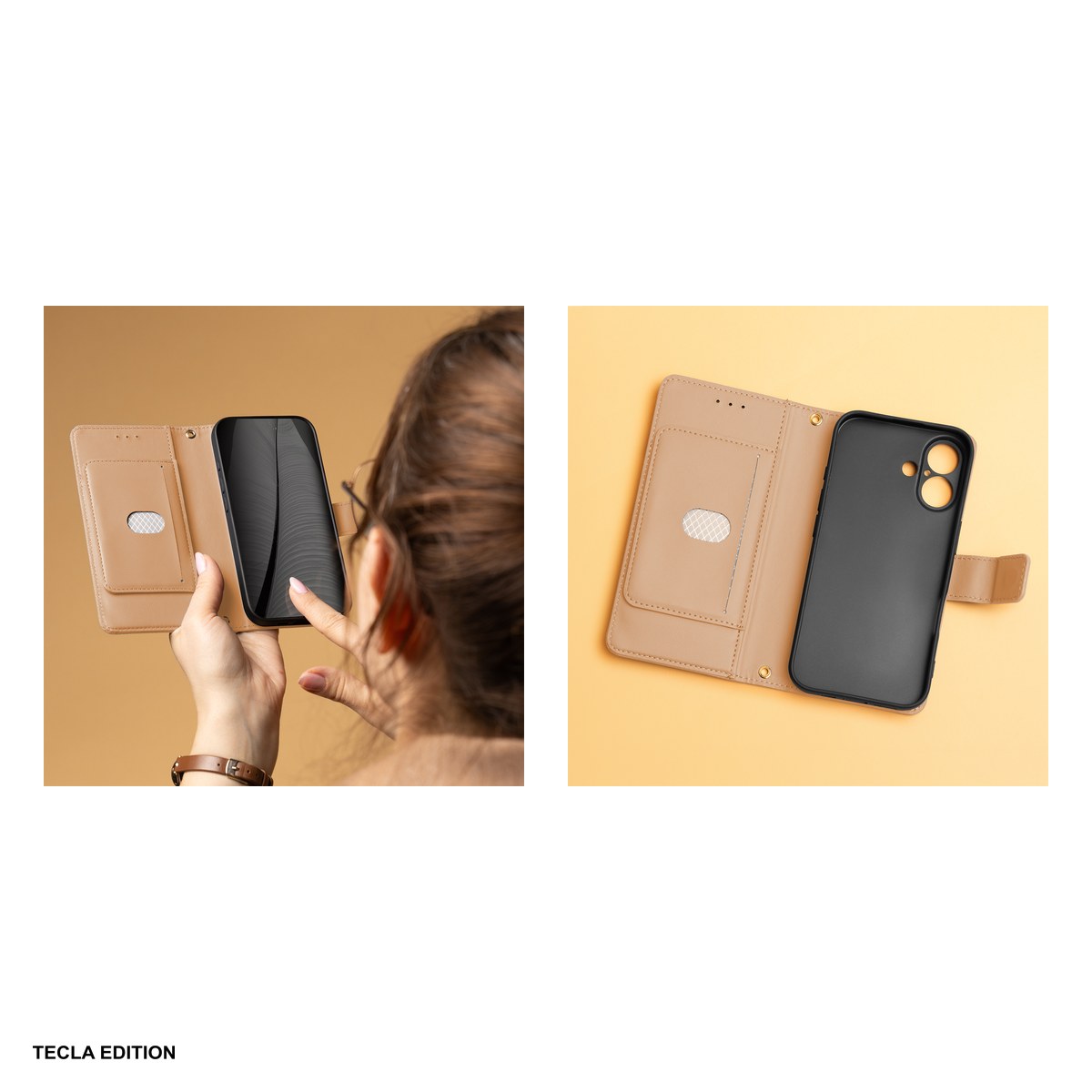 Husa Smart Triangle pentru Xiaomi Redmi Note 14 Pro Plus 5G (Global), tip carte, Maro [4]