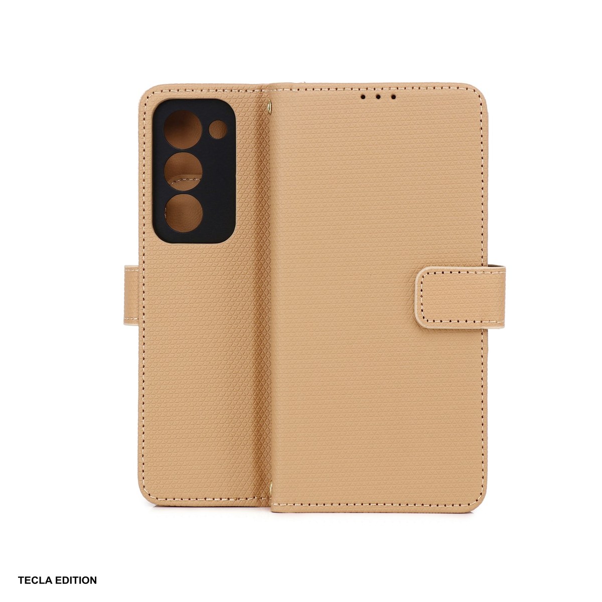 Huse si protectii pentru Oppo A5 5G - Husa Smart Triangle pentru OPPO A5 5G, tip carte, Maro
