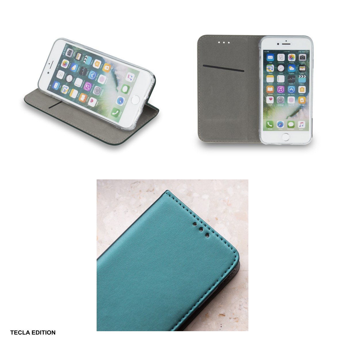 Husa Smart Magnetic pentru Honor X70, Magic 8 Lite, tip carte cu inchidere magnetica, Verde [4]