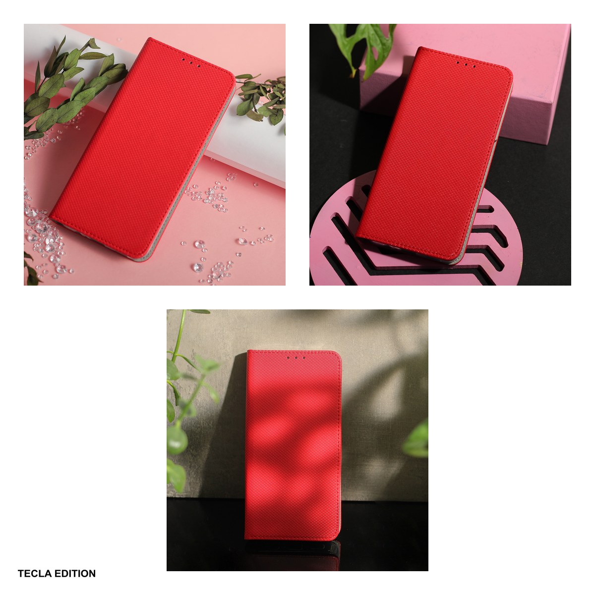 Husa Smart Magnet pentru Google Pixel 10A, tip carte cu inchidere magnetica, Rosu [5]