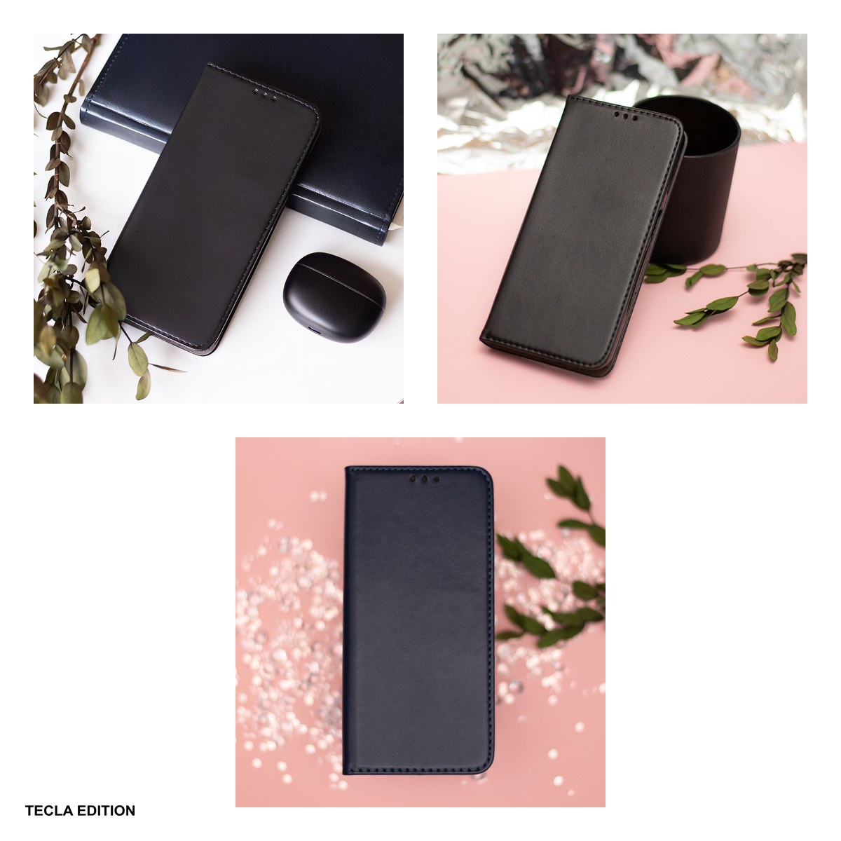 Husa Smart Magnetic pentru Samsung Galaxy S26 Plus, tip carte cu inchidere magnetica, Negru [5]