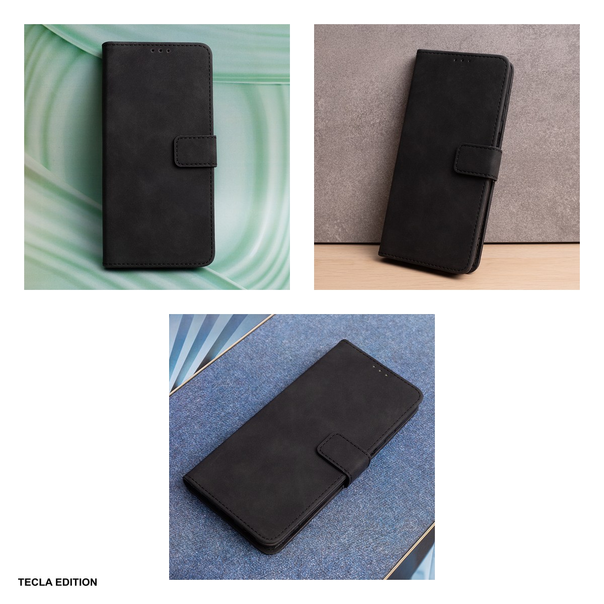Husa Smart Velvet pentru Samsung Galaxy S26 Plus, tip carte cu inchidere magnetica, Negru [5]