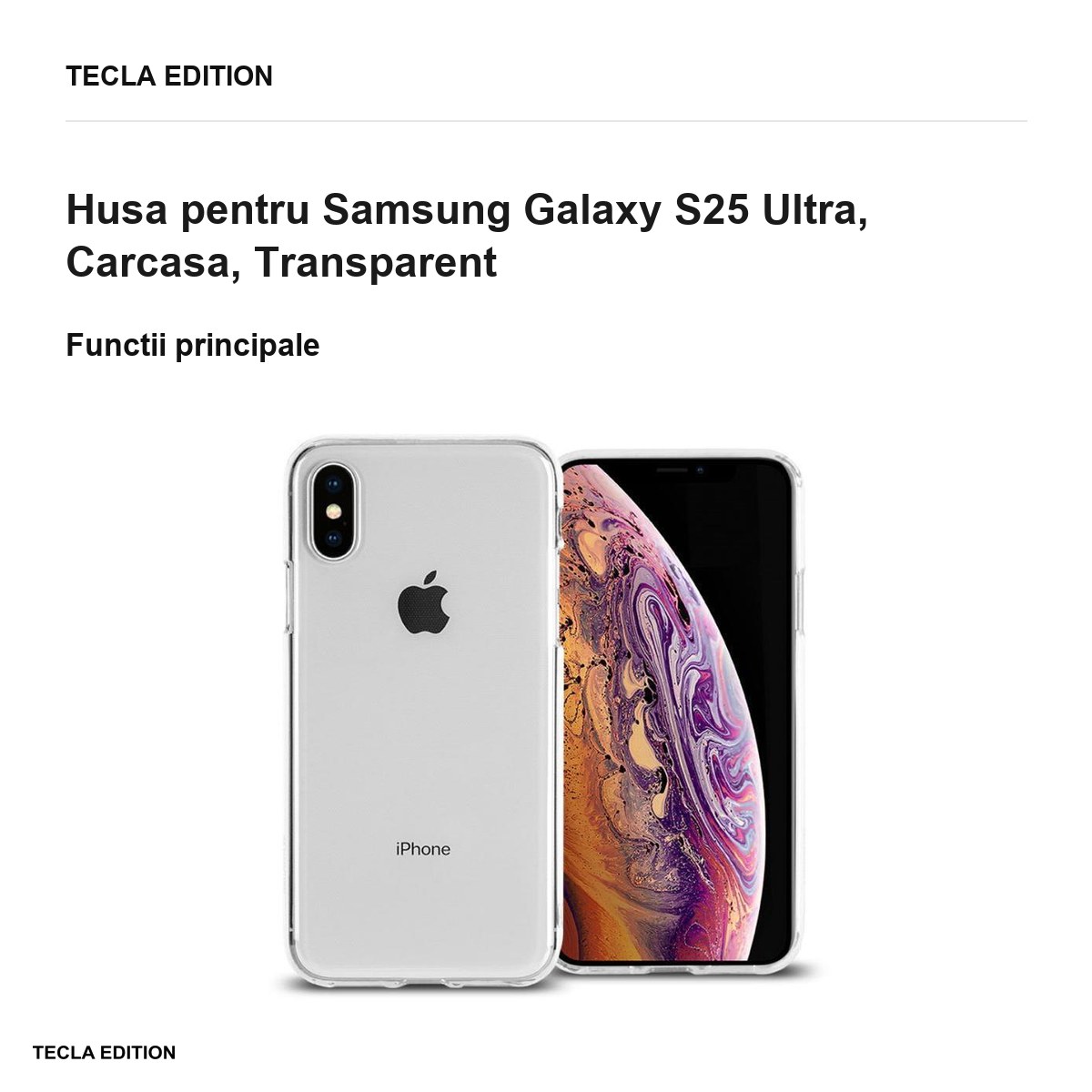 Husa Mercury Jelly pentru Samsung Galaxy S25 Ultra, Carcasa, Transparent [1]