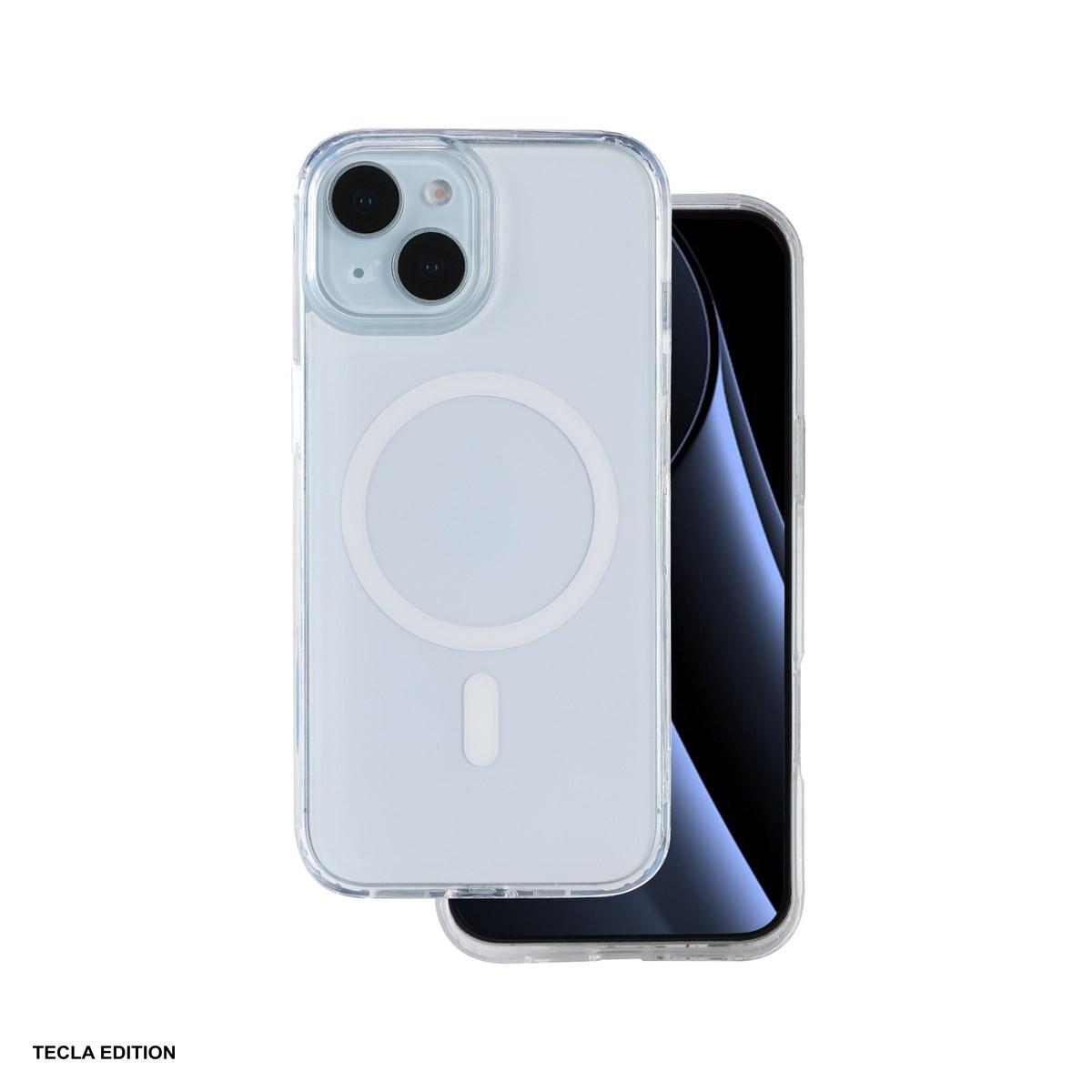 Huse si protectii smartphone - Husa Lowkey Mag pentru Apple iPhone 14, Carcasa magnetica, Alb