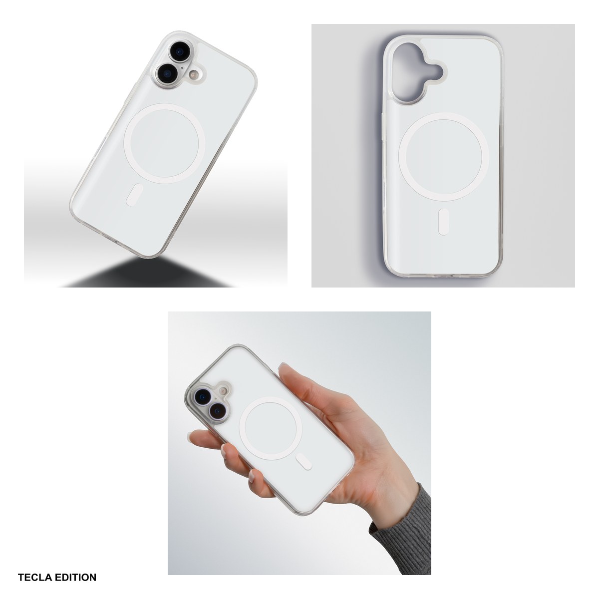 Husa Lowkey Mag pentru Apple iPhone 15 Pro, Carcasa magnetica, Alb [3]