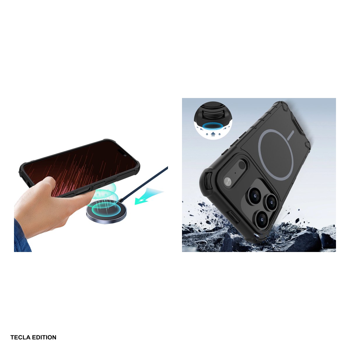 Husa Defender 2in1 Mag pentru Apple iPhone 16, Carcasa magnetica, Negru [4]