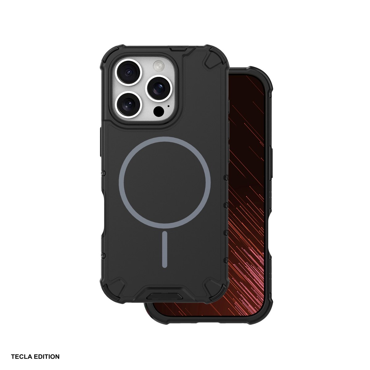 Huse si protectii smartphone - Husa Defender 2in1 Mag pentru Apple iPhone 16 Pro, Carcasa magnetica, Negru