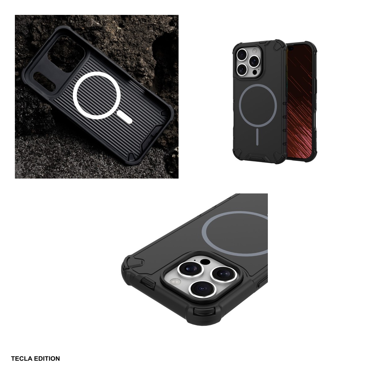 Husa Defender 2in1 Mag pentru Apple iPhone 16 Pro, Carcasa magnetica, Negru [3]