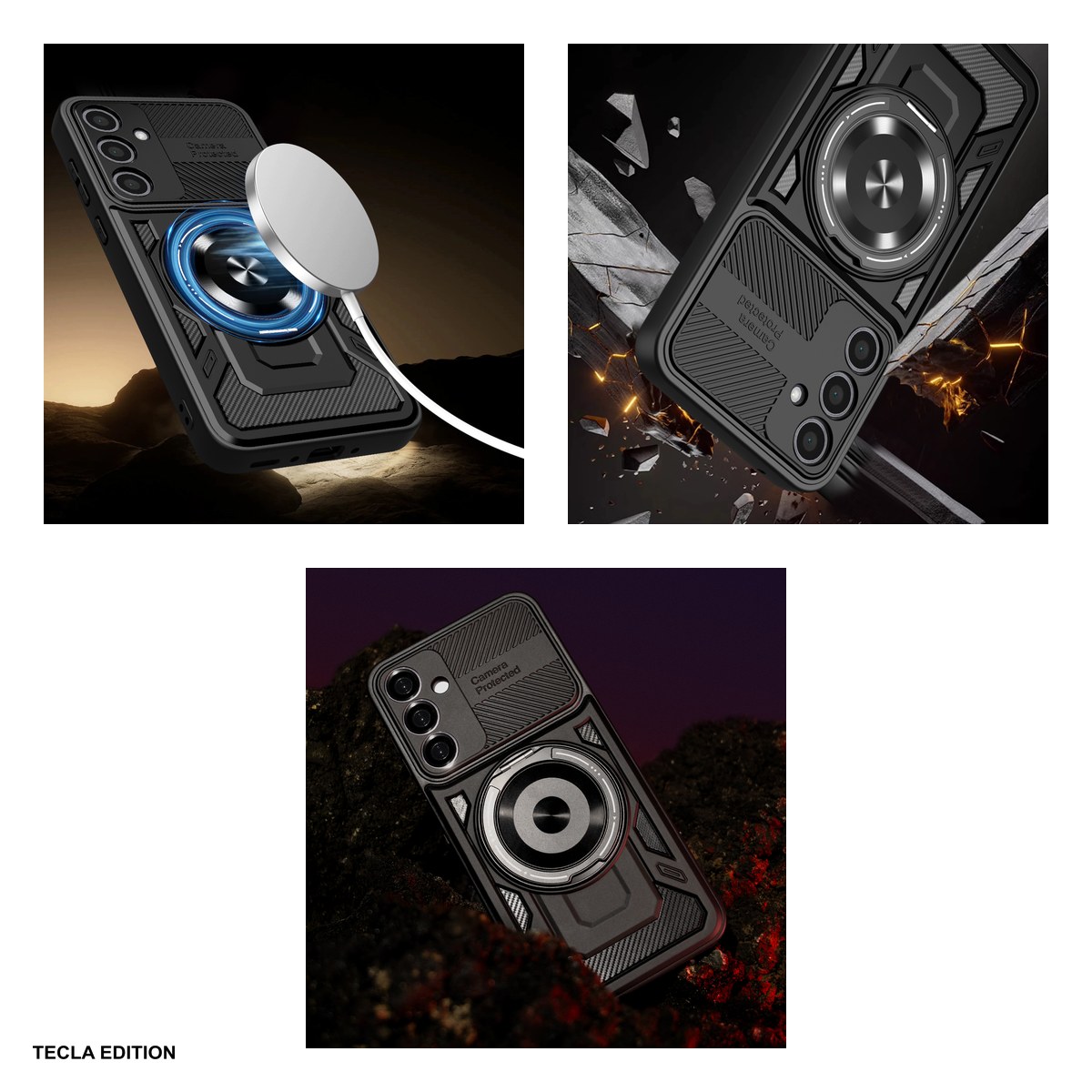 Husa Defender Armor Mag pentru Samsung Galaxy S26 Plus, Carcasa magnetica, Negru [3]