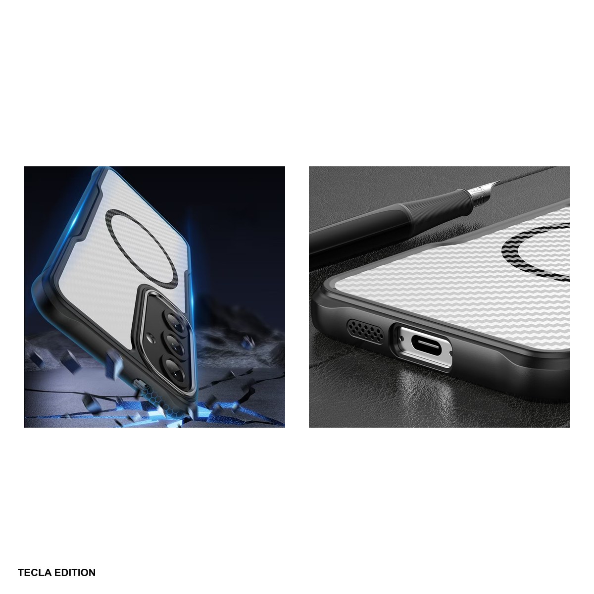 Husa Defender Carbon Mag pentru Samsung Galaxy S26 Plus, Carcasa magnetica, Negru [4]
