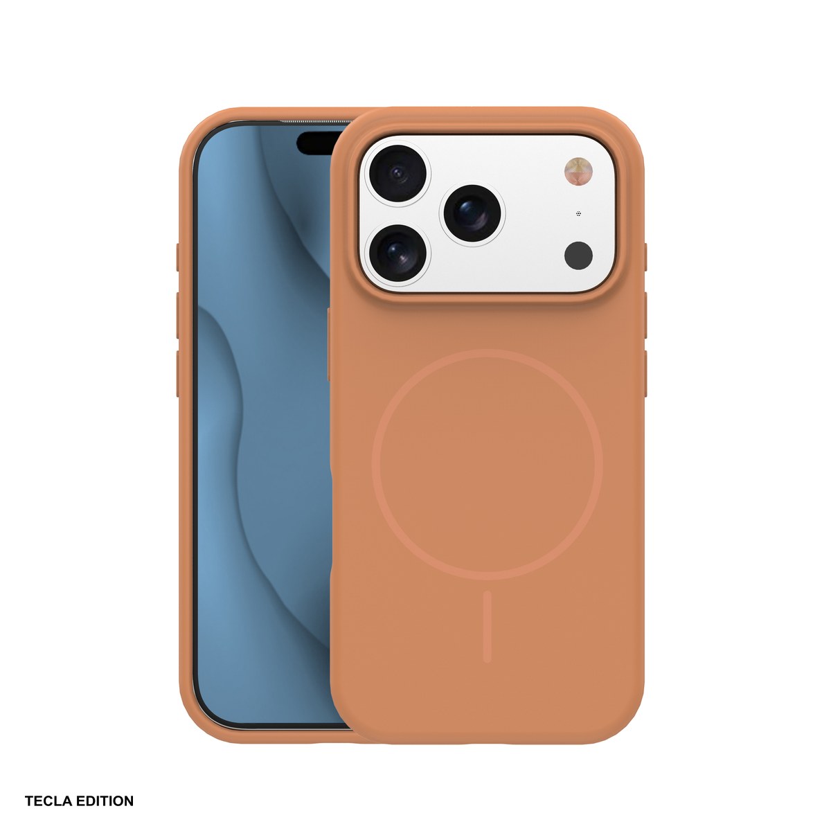 Huse si protectii smartphone - Husa Silicone Thin Mag pentru Apple iPhone 16, Carcasa magnetica, Maro