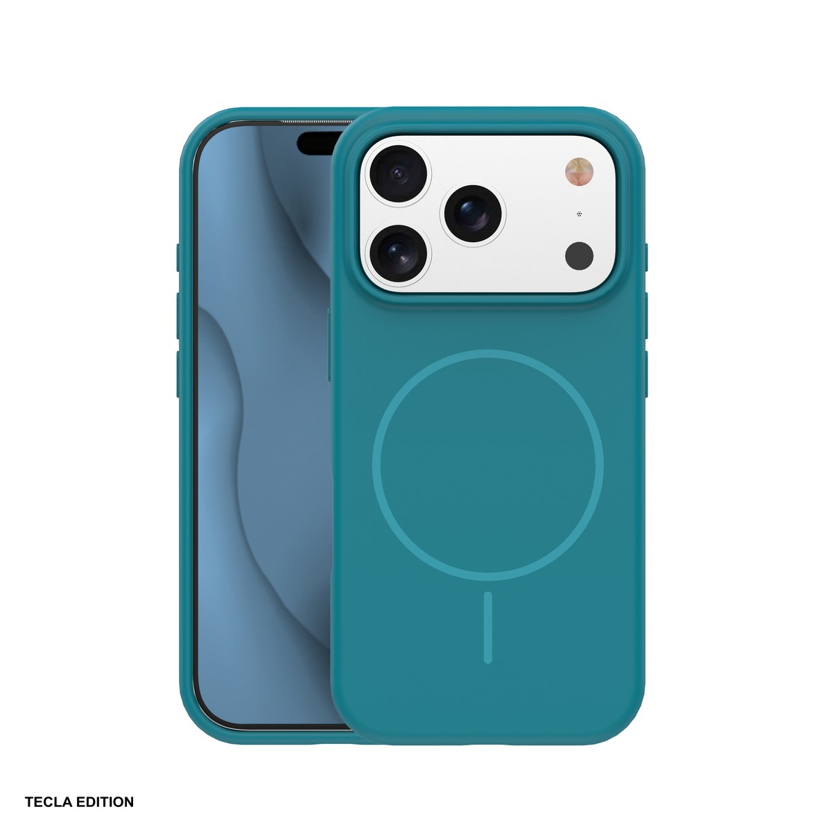 Huse si protectii smartphone - Husa Silicone Thin Mag pentru Apple iPhone 12 Pro, iPhone 12, Carcasa magnetica, Albastru