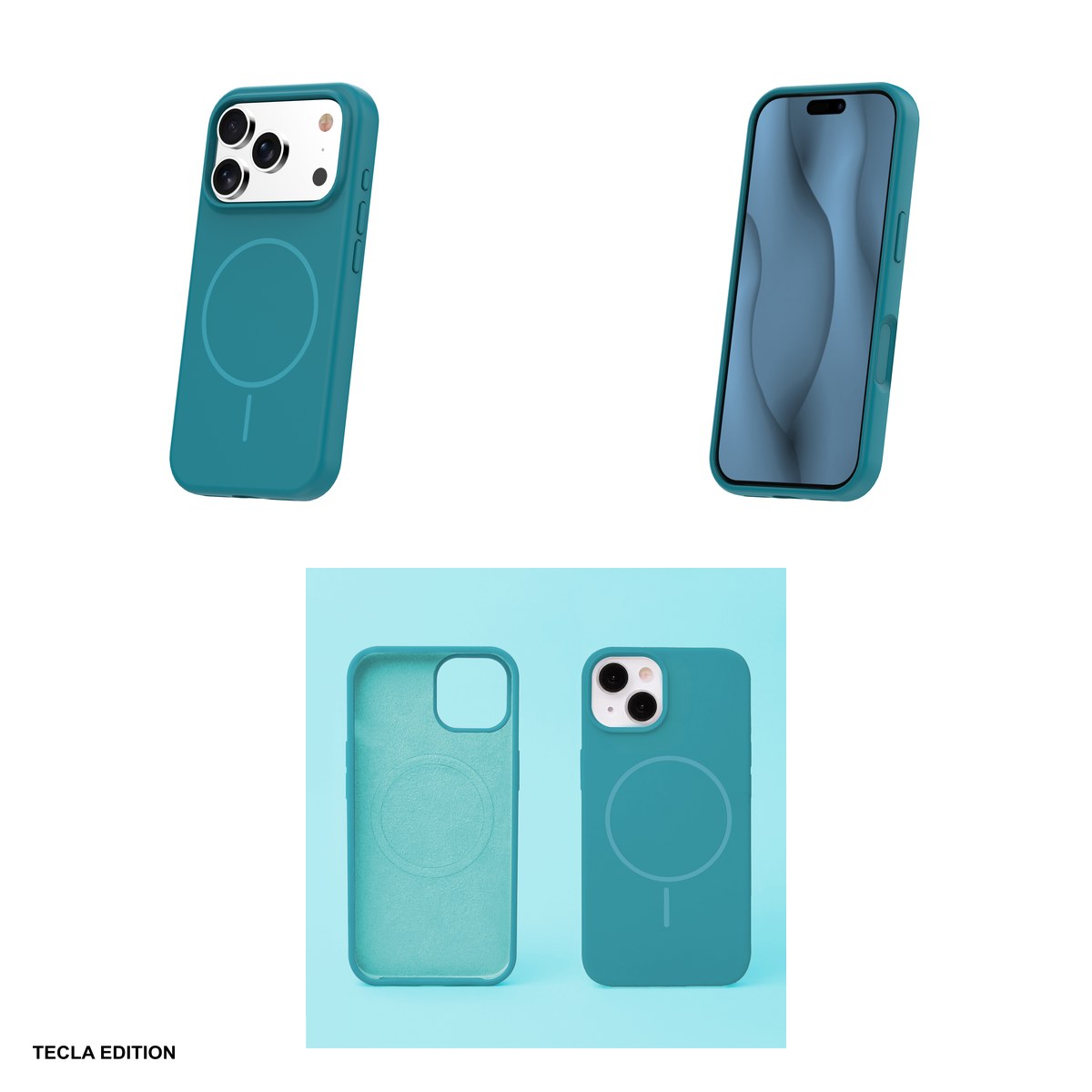 Husa Silicone Thin Mag pentru Apple iPhone 16, Carcasa magnetica, Albastru [3]