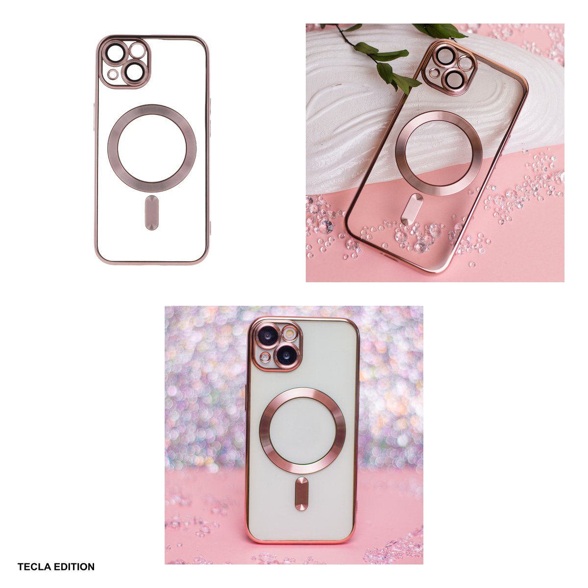Husa Color Chrome Mag rose pentru Samsung Galaxy S26 Plus, Carcasa magnetica, Rose Gold Metallic [3]