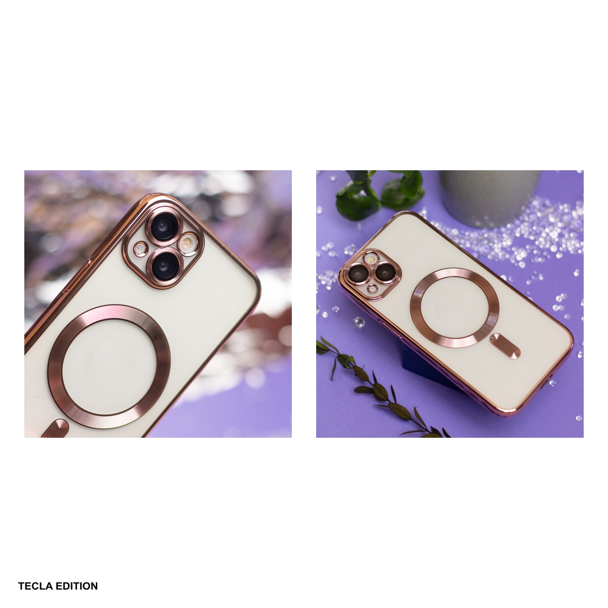 Husa Color Chrome Mag rose pentru Samsung Galaxy S26 Plus, Carcasa magnetica, Rose Gold Metallic [4]