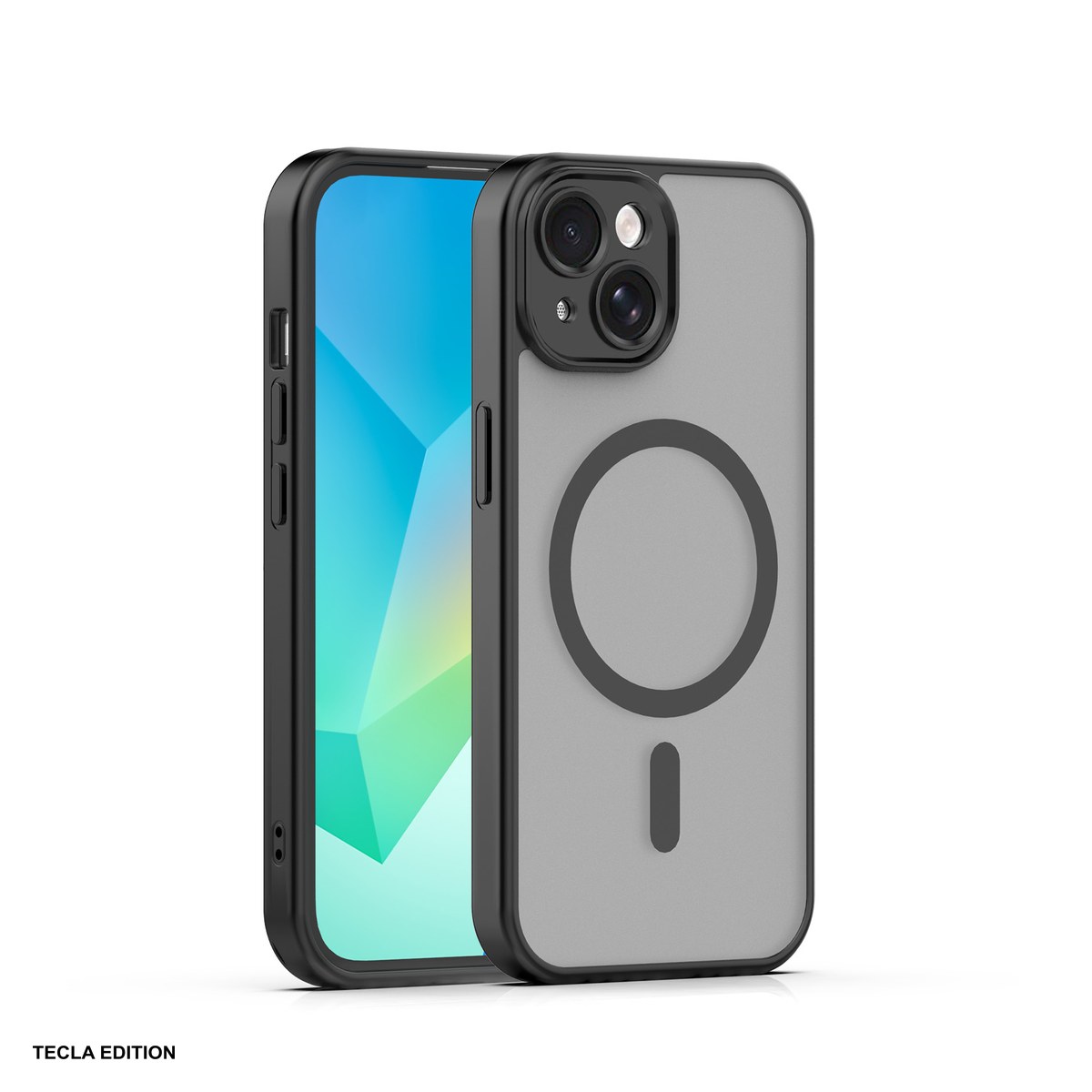 Huse si protectii smartphone - Husa Mag Matt pentru Apple iPhone 15, Carcasa magnetica, Negru