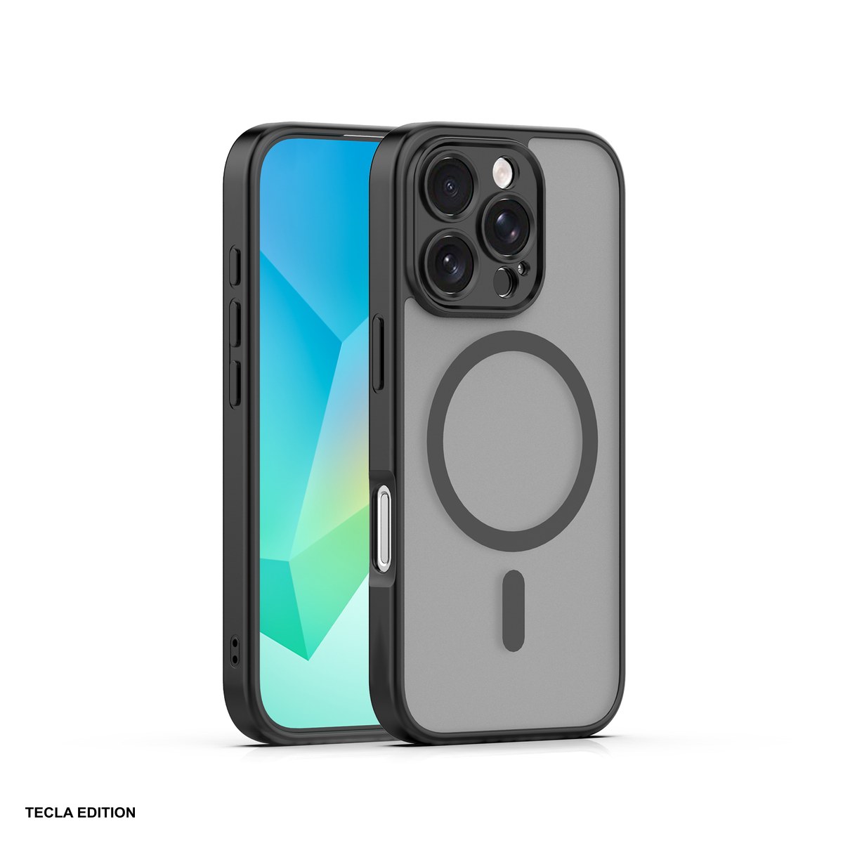 Huse si protectii smartphone - Husa Mag Matt pentru Apple iPhone 16 Pro, Carcasa magnetica, Negru