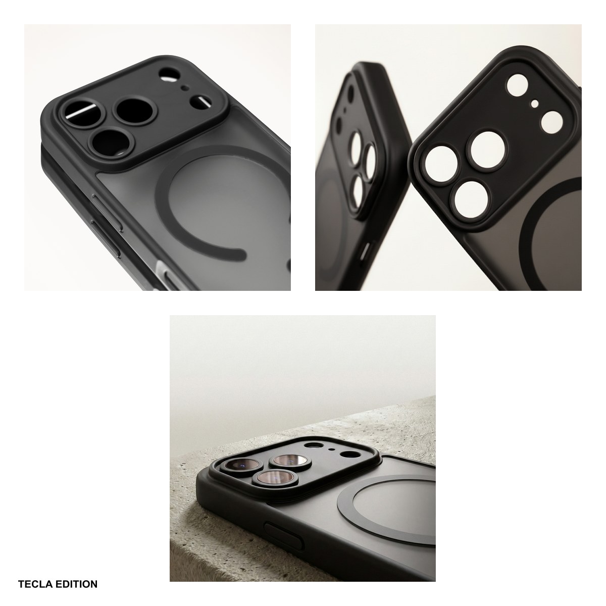 Husa Mag Matt pentru Apple iPhone 17 Air, Carcasa magnetica, Negru [3]