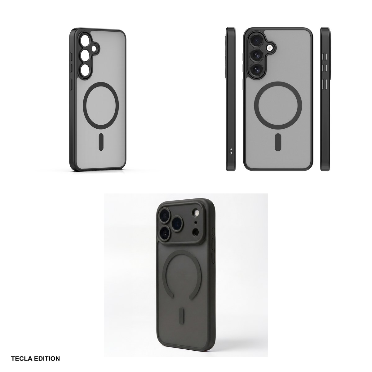Husa Mag Matt pentru Samsung Galaxy S25 FE, Carcasa magnetica, Negru [3]