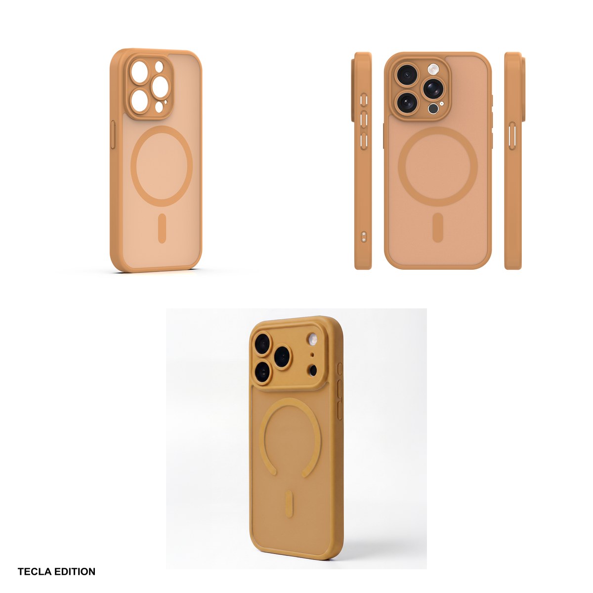 Husa Mag Matt pentru Apple iPhone 14 Pro, Carcasa magnetica, Maro [3]