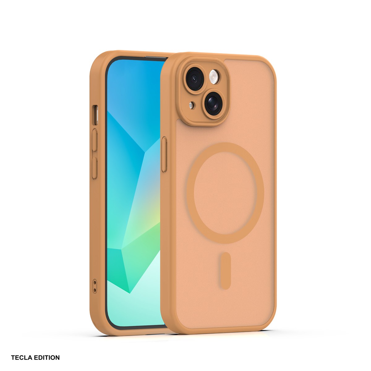 Huse si protectii smartphone - Husa Mag Matt pentru Apple iPhone 15, Carcasa magnetica, Maro