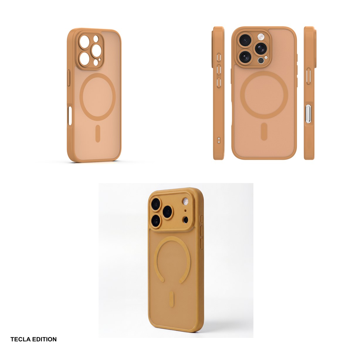 Husa Mag Matt pentru Apple iPhone 16 Pro Max, Carcasa magnetica, Maro [3]