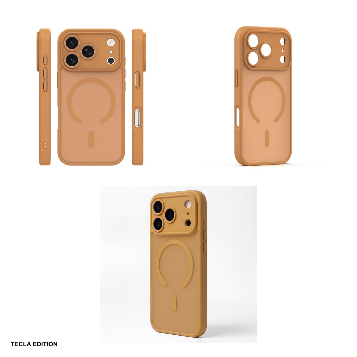 Husa Mag Matt pentru Apple iPhone 17 Pro Max, Carcasa magnetica, Maro [3]