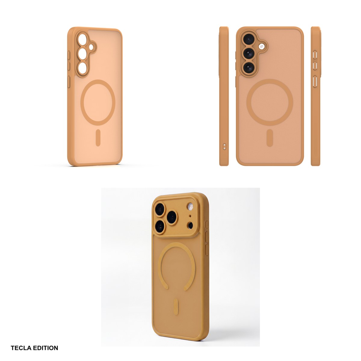 Husa Mag Matt pentru Samsung Galaxy S24, Galaxy S25, Carcasa magnetica, Maro [3]