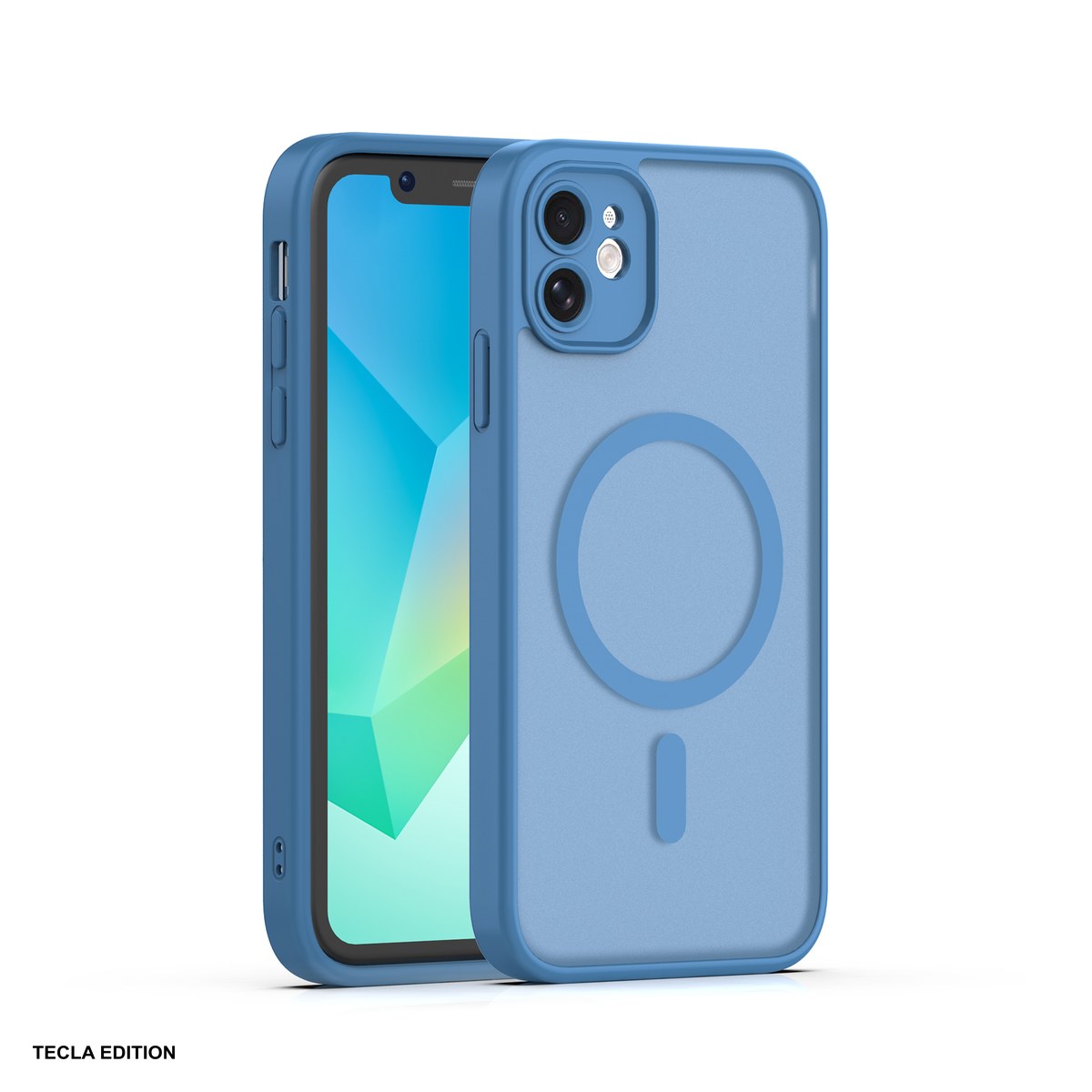 Huse si protectii smartphone - Husa Mag Matt pentru Apple iPhone 11, Carcasa magnetica, Albastru inchis