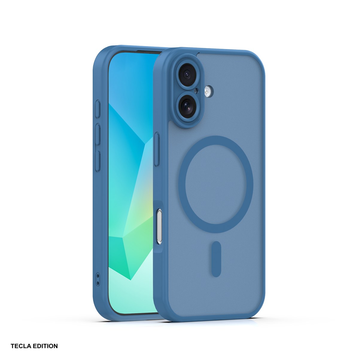 Huse si protectii smartphone - Husa Mag Matt pentru Apple iPhone 16, Carcasa magnetica, Albastru inchis