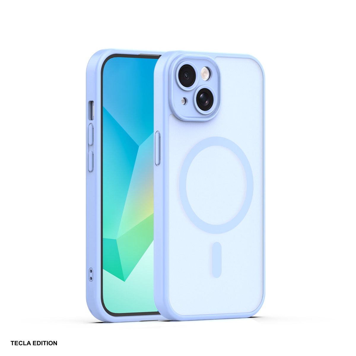 Huse si protectii smartphone - Husa Mag Matt pentru Apple iPhone 13, Carcasa magnetica, Albastru deschis
