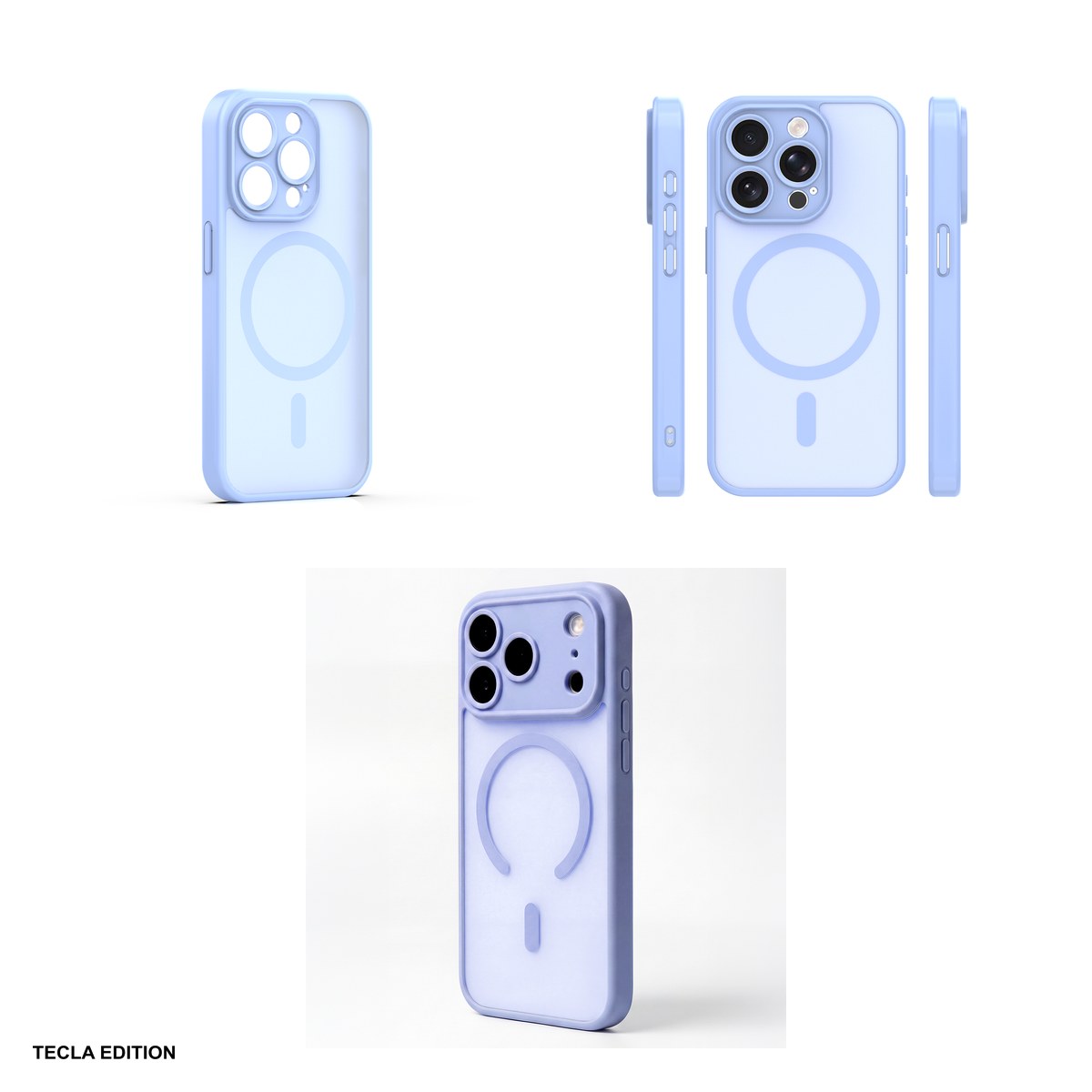 Husa Mag Matt pentru Apple iPhone 14 Pro, Carcasa magnetica, Albastru deschis [3]