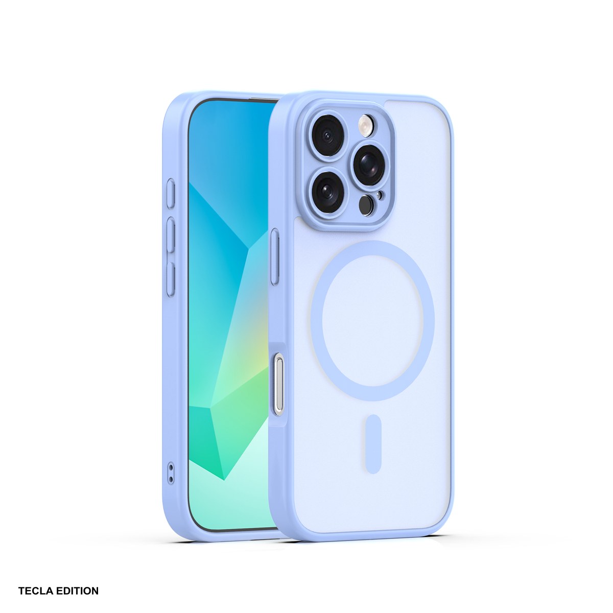 Huse si protectii smartphone - Husa Mag Matt pentru Apple iPhone 16 Pro Max, Carcasa magnetica, Albastru deschis