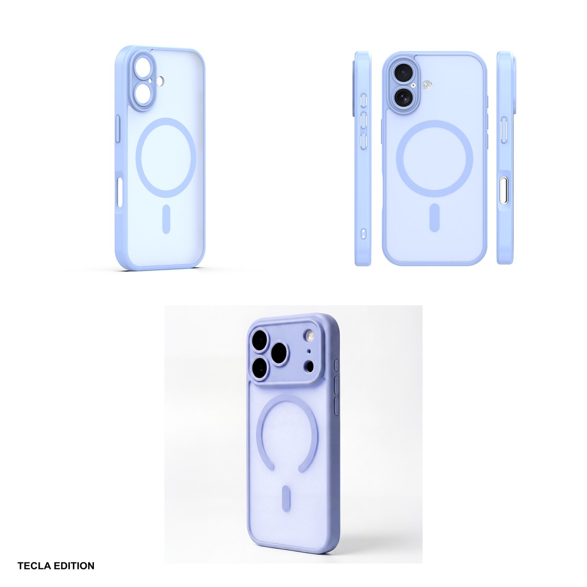 Husa Mag Matt pentru Apple iPhone 17, Carcasa magnetica, Albastru deschis [3]