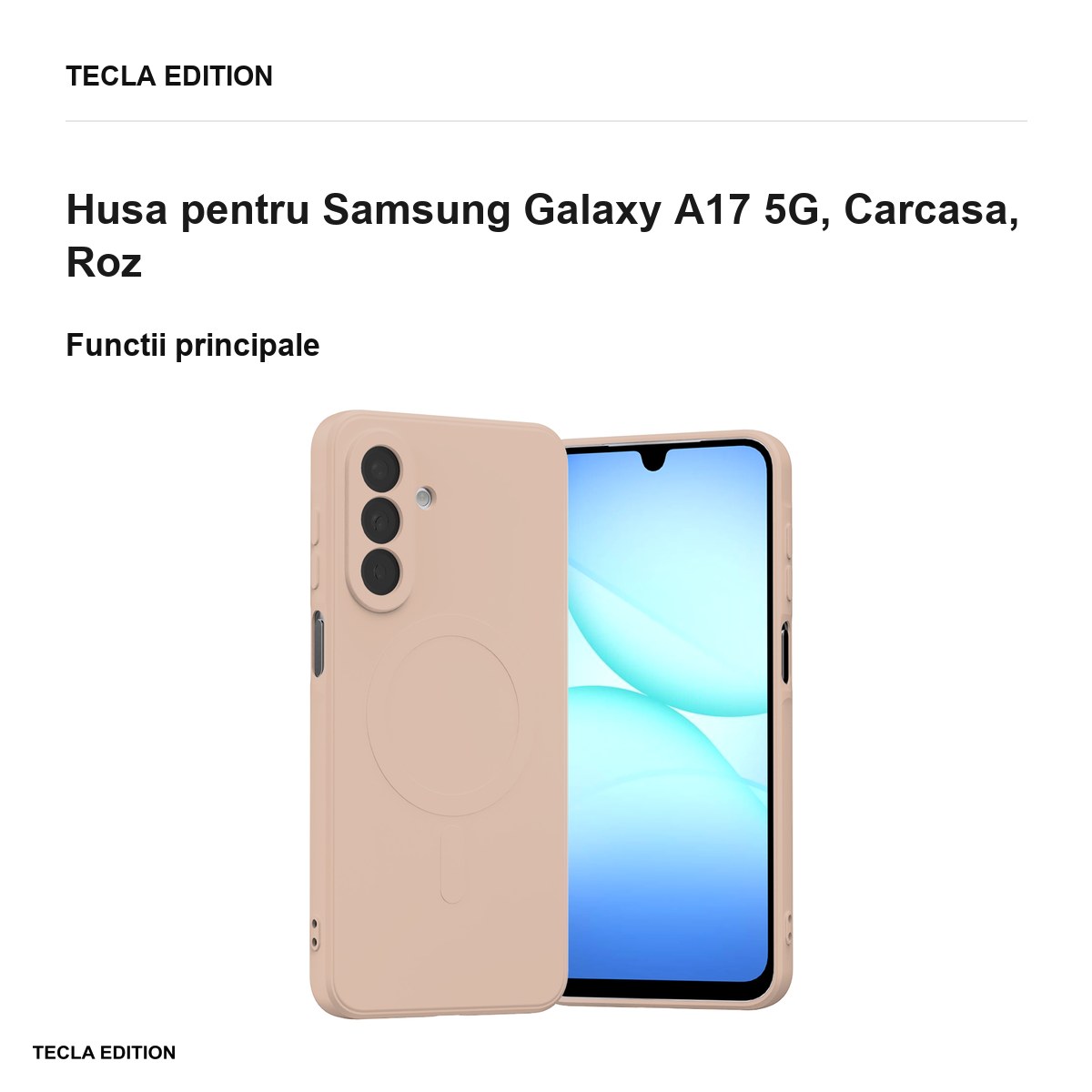 Husa Mercury Semi-silicone pentru Samsung Galaxy A17 5G, Carcasa, Roz [1]