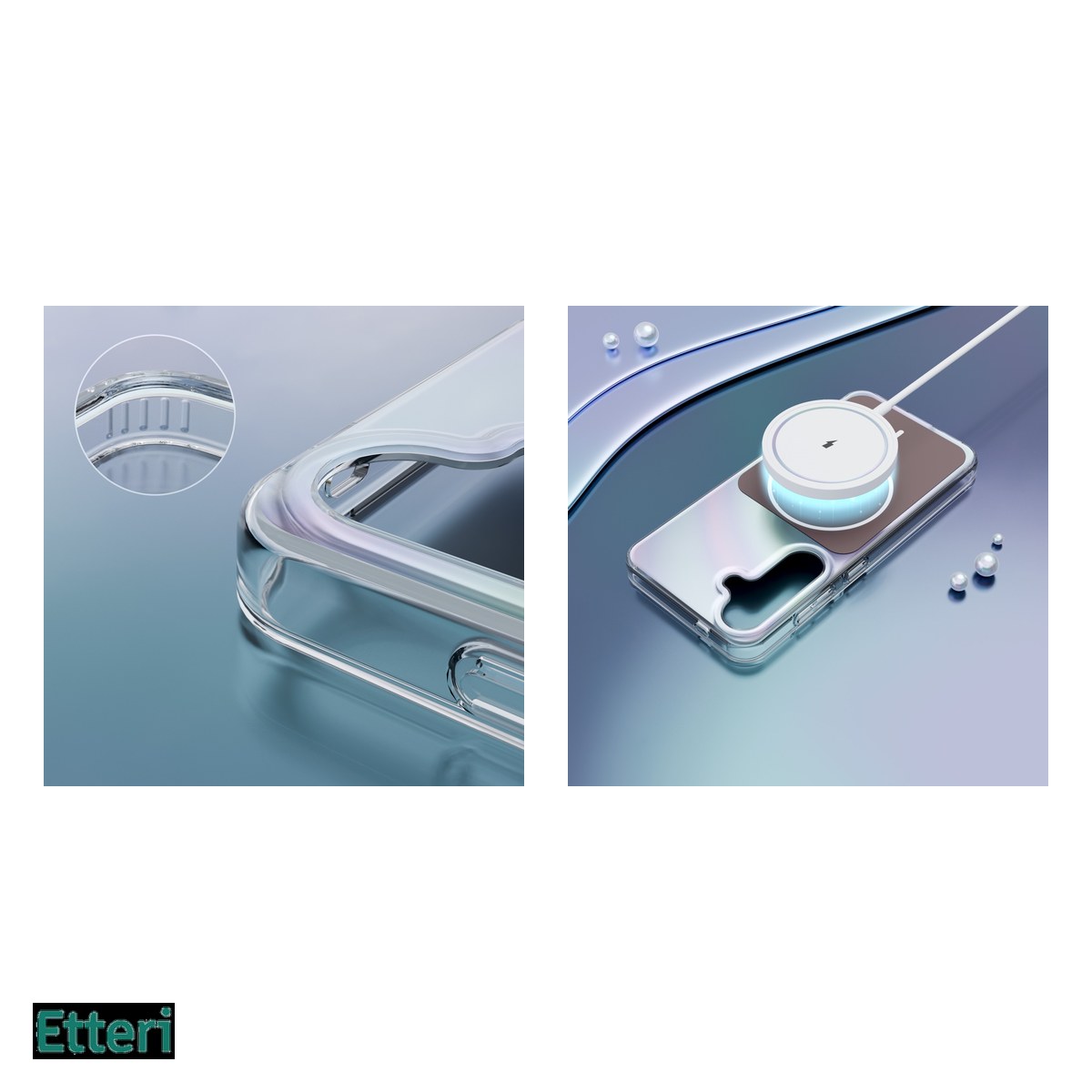 Husa Etteri Hidden Pearl pentru Samsung Galaxy S25, Carcasa magnetica, Maro [4]