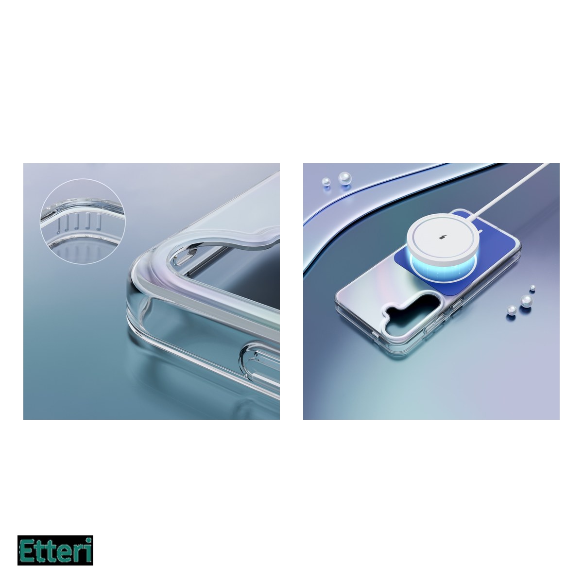 Husa Etteri Hidden Pearl pentru Samsung Galaxy S26, Carcasa magnetica, Albastru inchis [4]