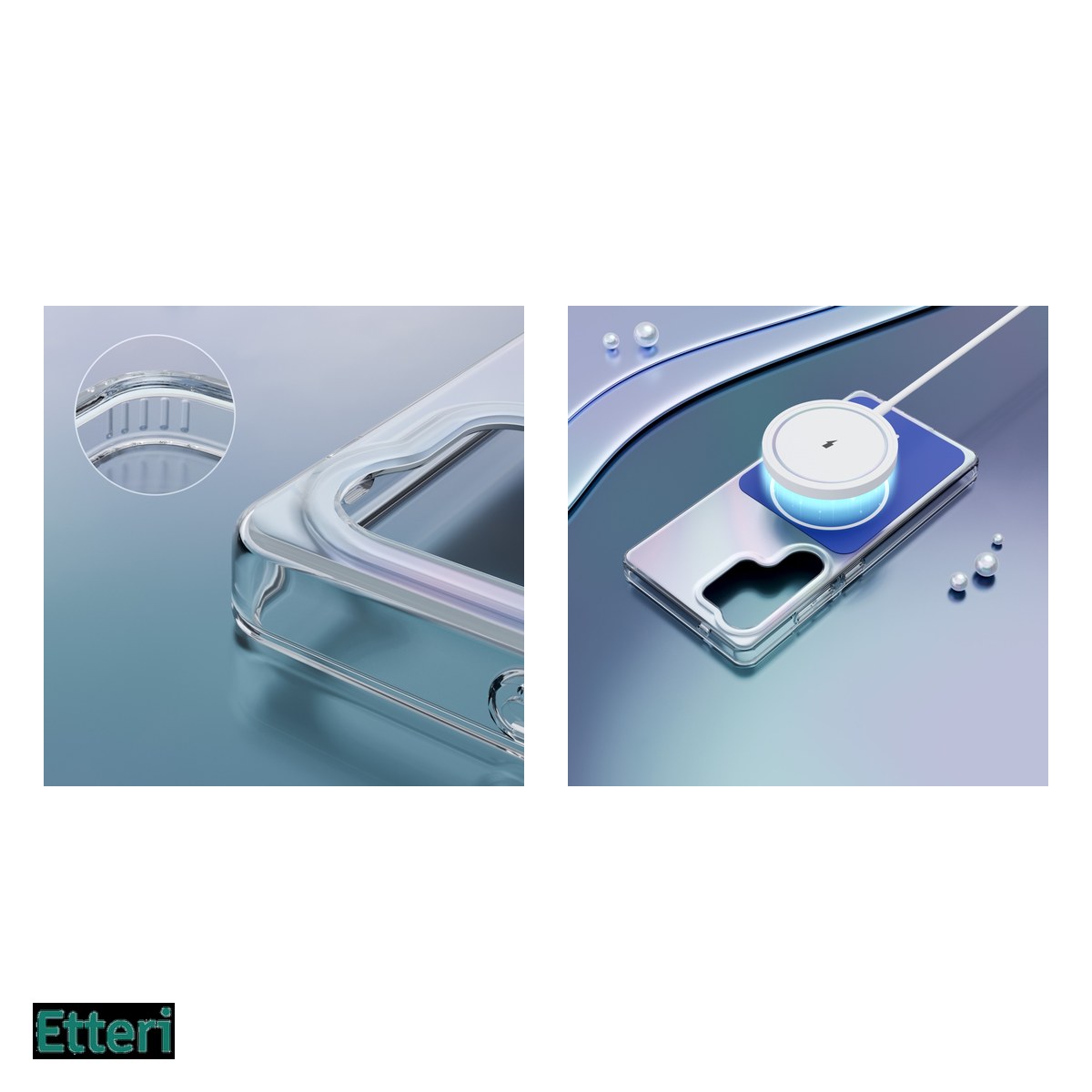 Husa Etteri Hidden Pearl pentru Samsung Galaxy S26 Ultra, Carcasa magnetica, Albastru inchis [4]