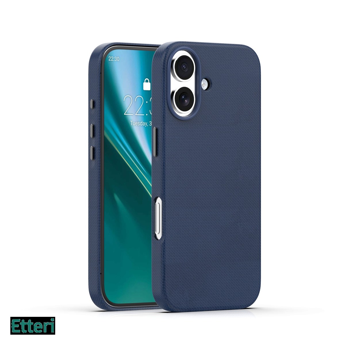 Huse si protectii smartphone - Husa Etteri Elegant Mag pentru Apple iPhone 16, Carcasa magnetica, Albastru