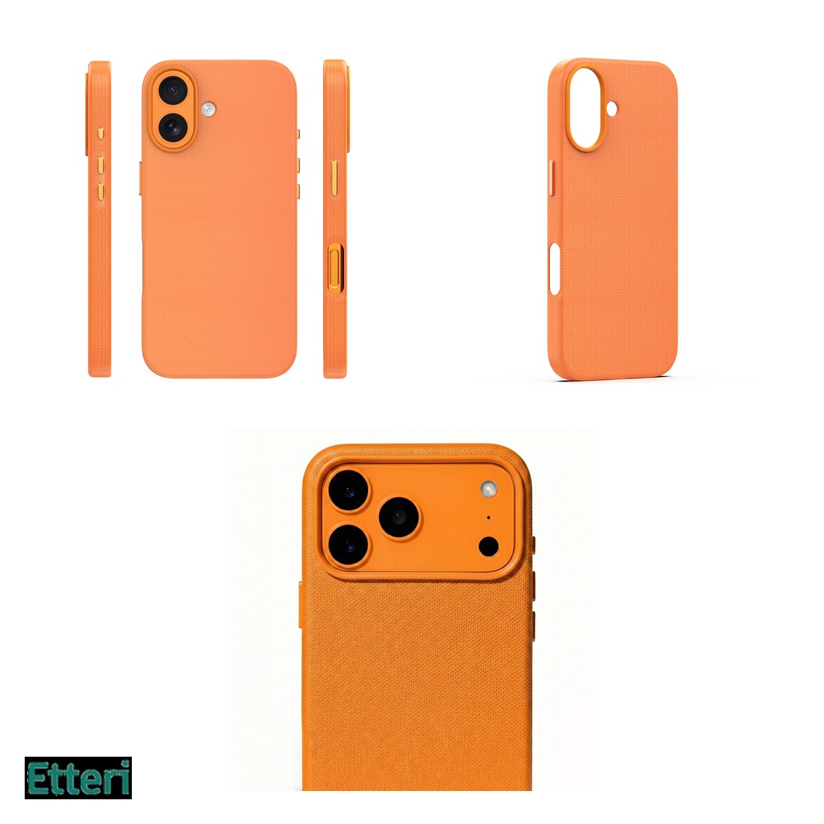 Husa Etteri Elegant Mag pentru Apple iPhone 16, Carcasa magnetica, Portocaliu [3]