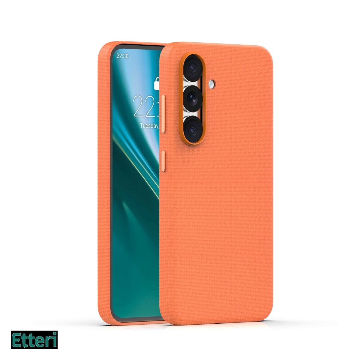 Huse si protectii smartphone - Husa Etteri Elegant Mag pentru Samsung Galaxy S25, Carcasa magnetica, Portocaliu