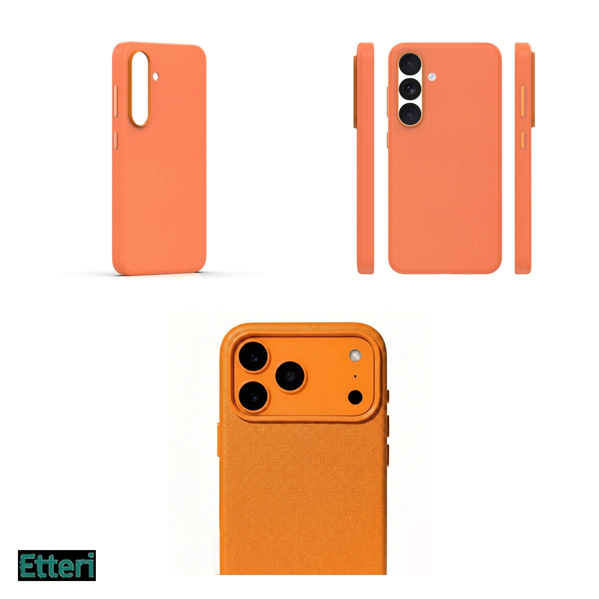Husa Etteri Elegant Mag pentru Samsung Galaxy S25, Carcasa magnetica, Portocaliu [3]