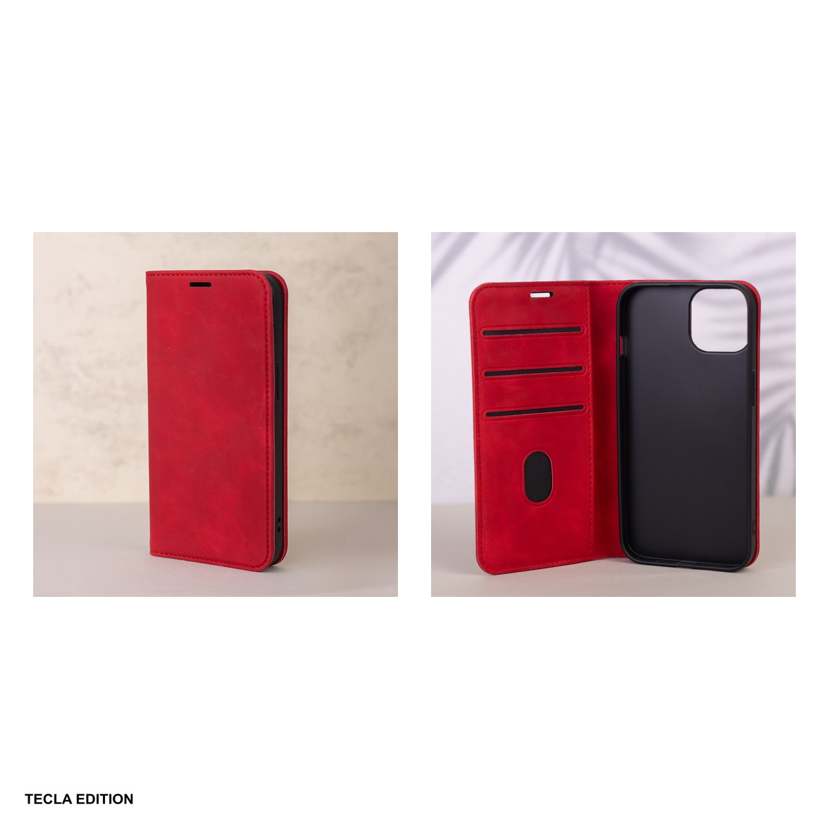 Husa Smart Suede pentru Samsung Galaxy S26, tip carte cu inchidere magnetica, Rosu [4]